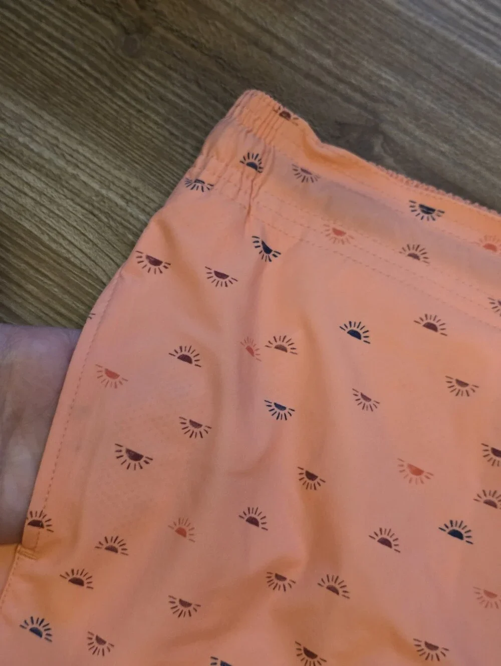 🔹️NWT Eddie Bauer Coral Neon Sun Print Quick Dry Swim Shorts Men's XLarge